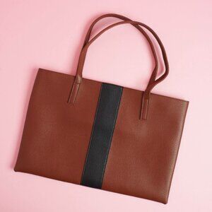 Vince Camuto Minimalist Luck Tote Bag Red Desert Laptop Elegant Stylish Bag 5202